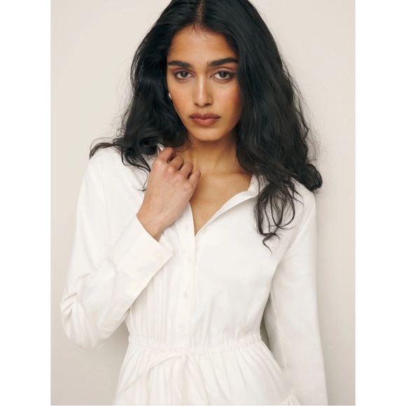 Reformation Moira Dress in white size 8 - Picture 2 of 11